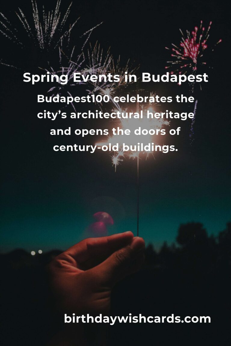 Discover the Magic: Best Spring Events in Budapest for Students to Cherish