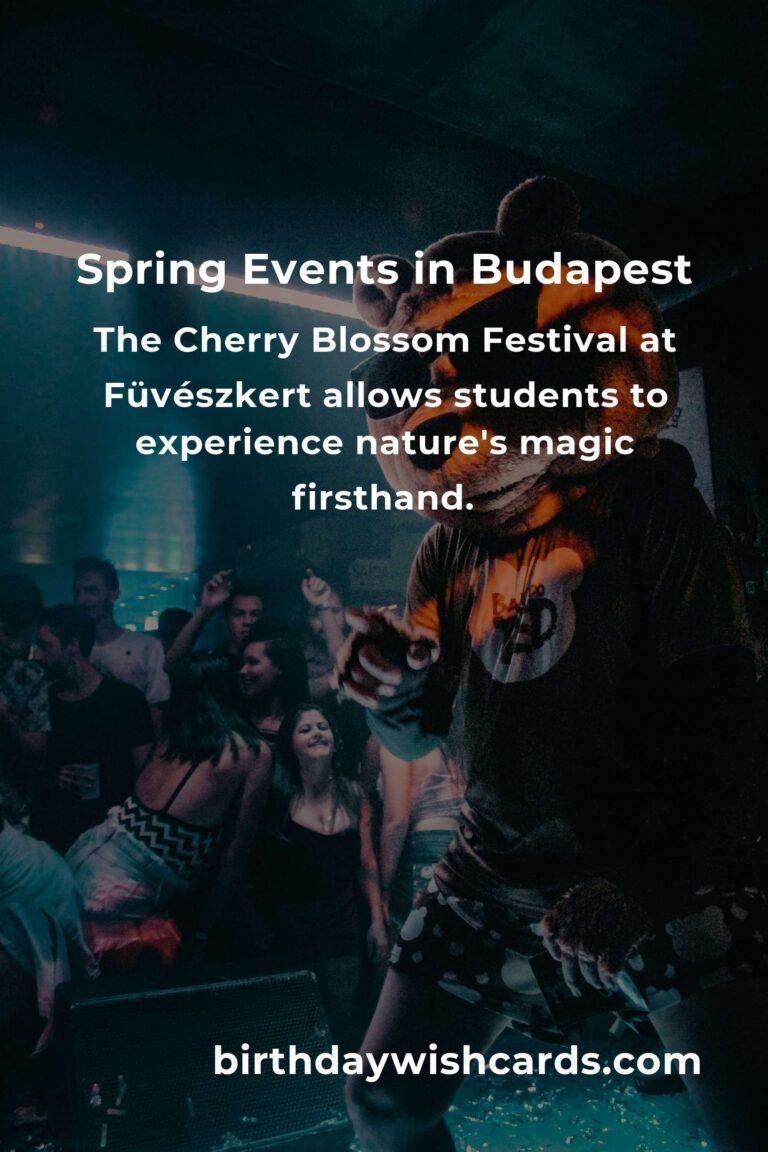 Discover the Magic: Best Spring Events in Budapest for Students to Cherish