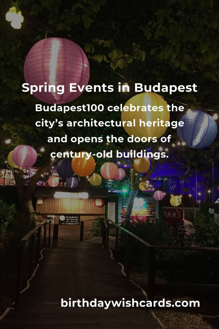 Discover the Magic: Best Spring Events in Budapest for Students to Cherish