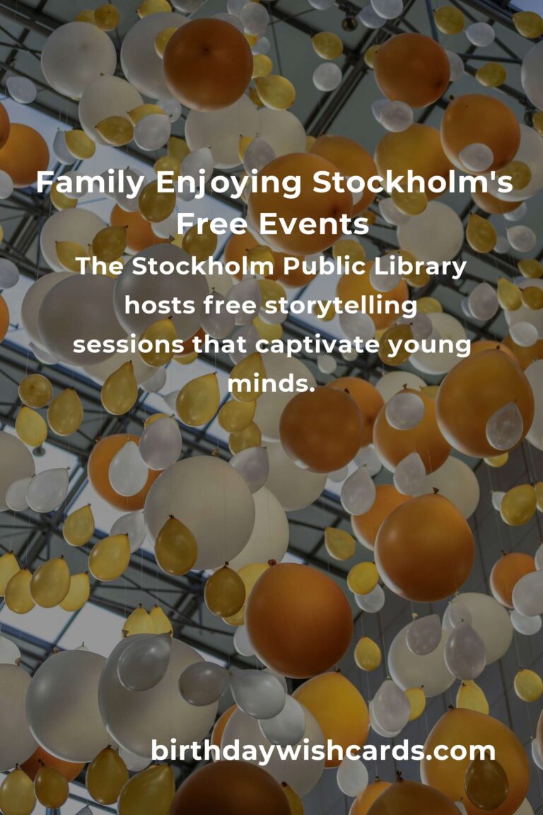 Discover the Magic: Free Family Events in Stockholm This Month