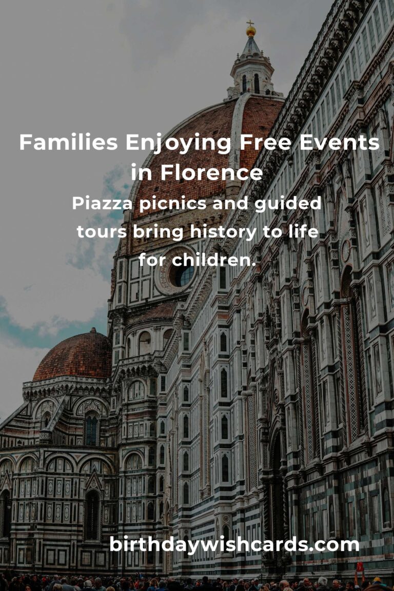 Discover the Magic of Florence: Free Family Events to Experience This Month