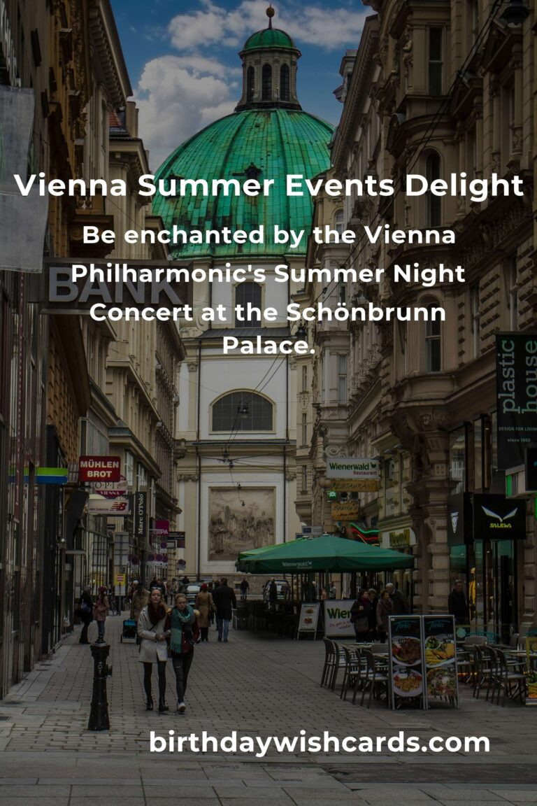 Discover the Magic of Vienna: Summer Events for First-Time Visitors