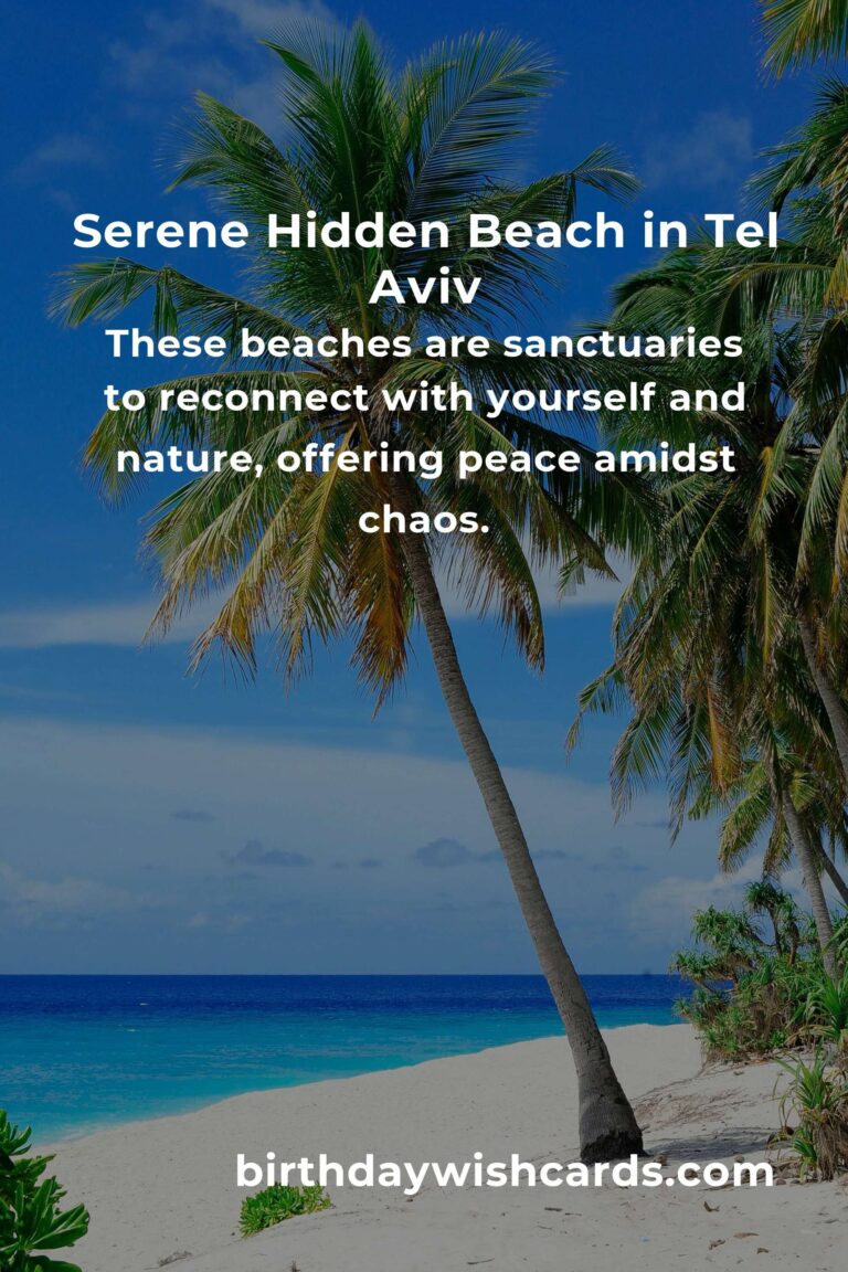 Discover the Soulful Serenity of Tel Aviv's Hidden Beach Vacations