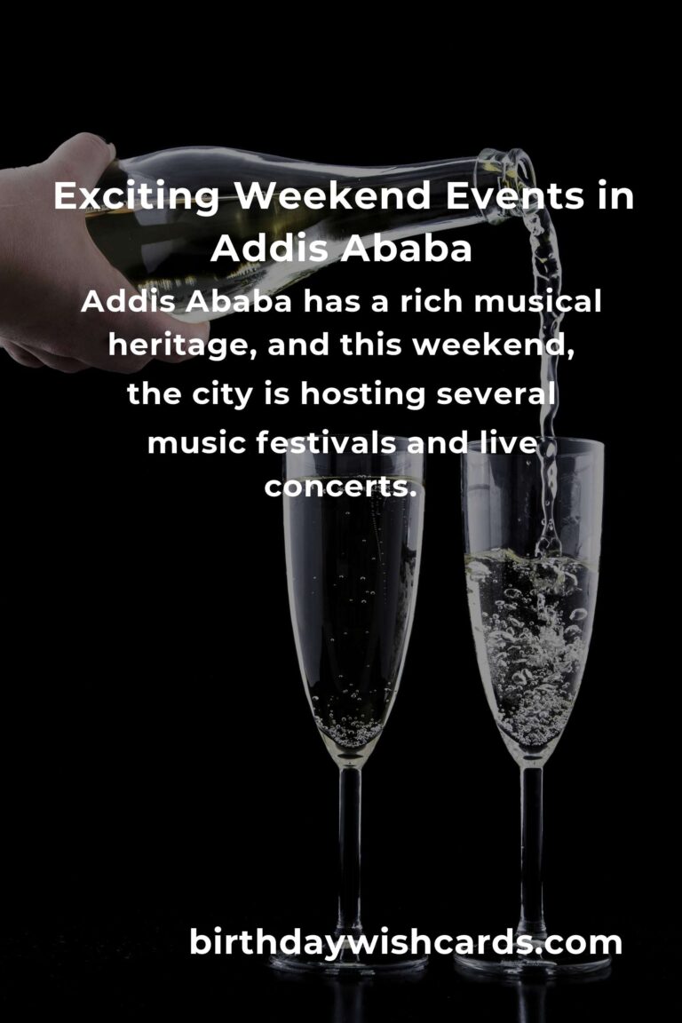 Discover the Top Local Events in Addis Ababa This Weekend
