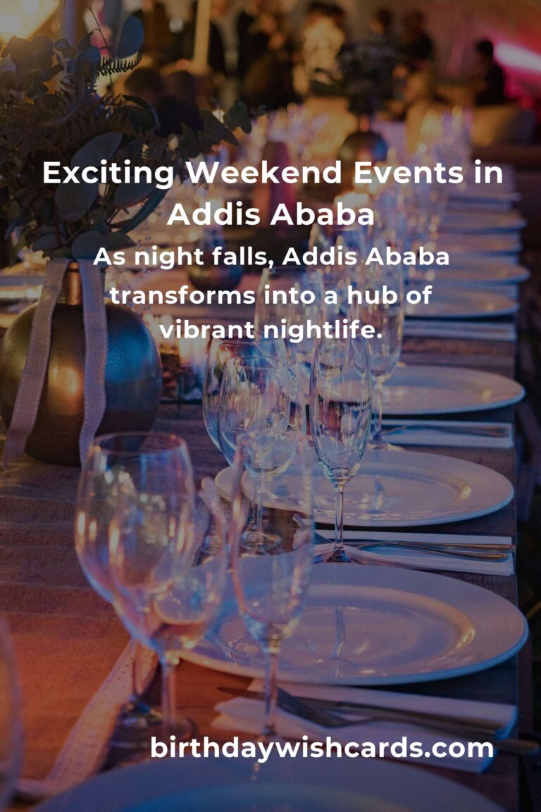 Discover the Top Local Events in Addis Ababa This Weekend