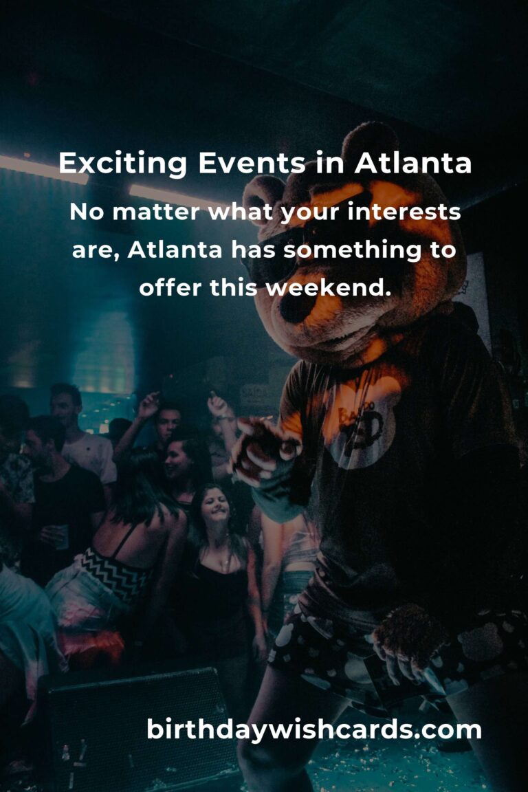 Discover the Top Local Events in Atlanta This Weekend
