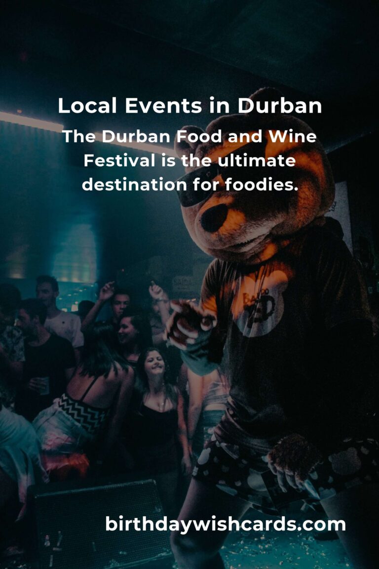 Discover the Top Local Events in Durban This Weekend