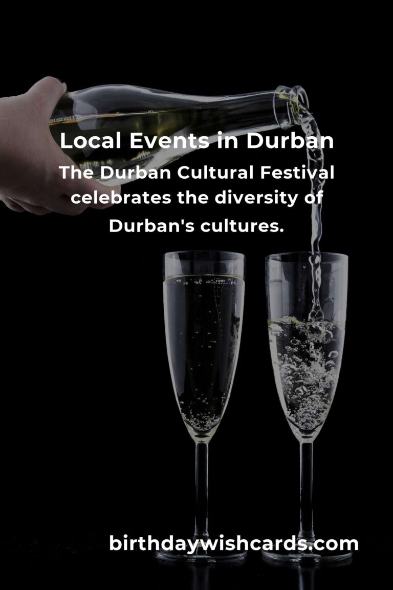 Discover the Top Local Events in Durban This Weekend