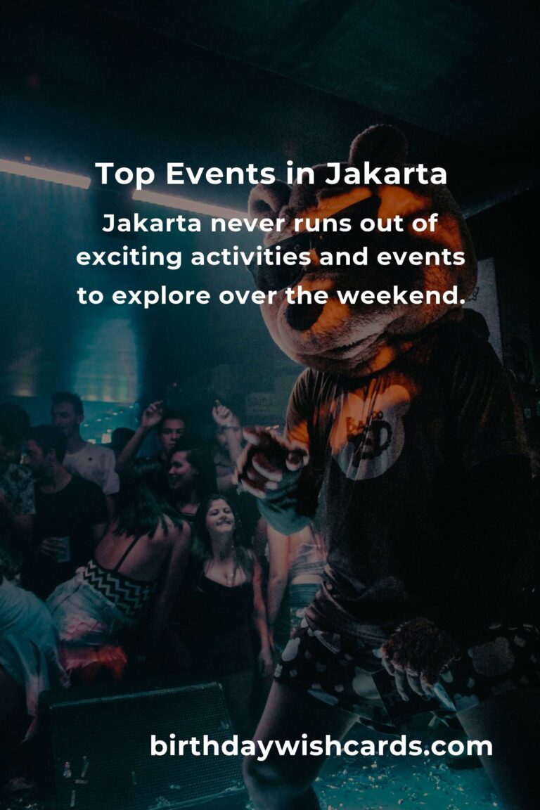 Discover the Top Local Events in Jakarta This Weekend