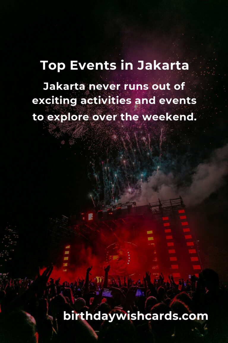 Discover the Top Local Events in Jakarta This Weekend