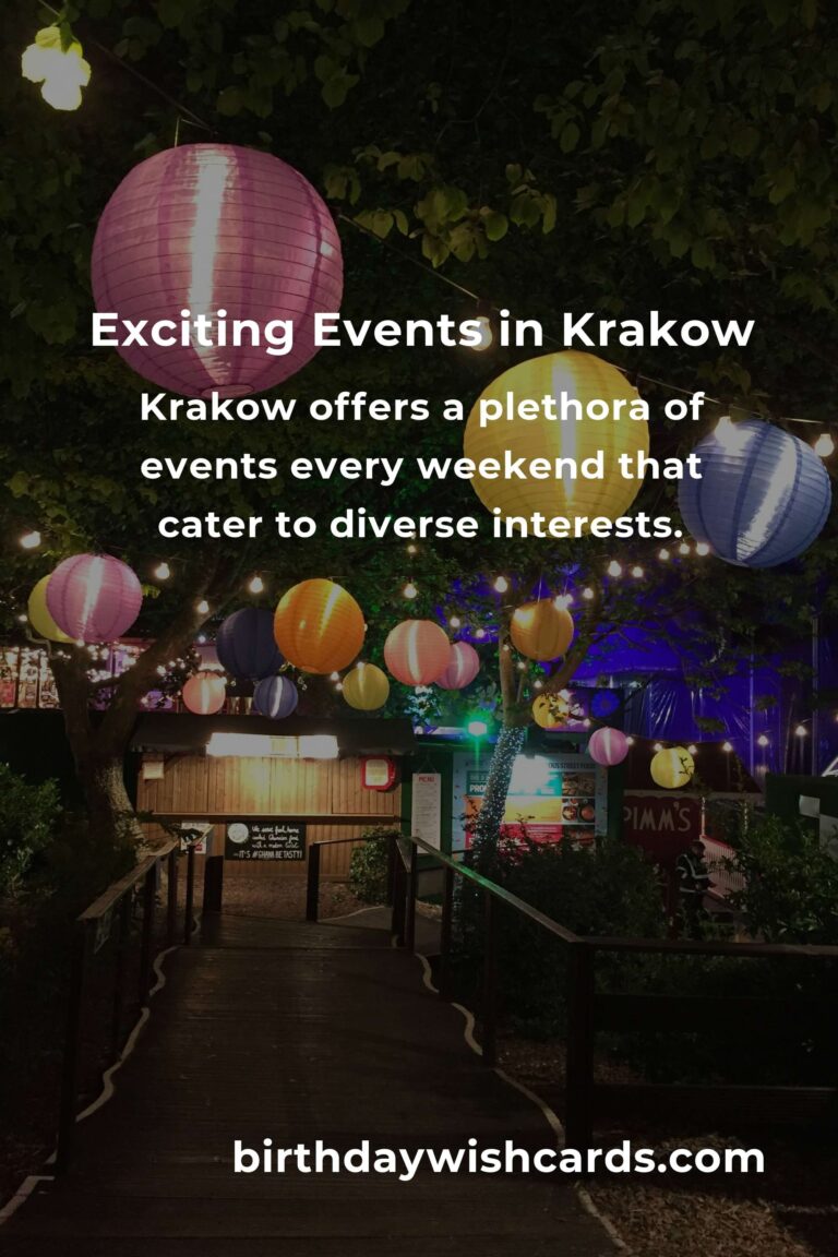 Discover the Top Local Events in Krakow This Weekend