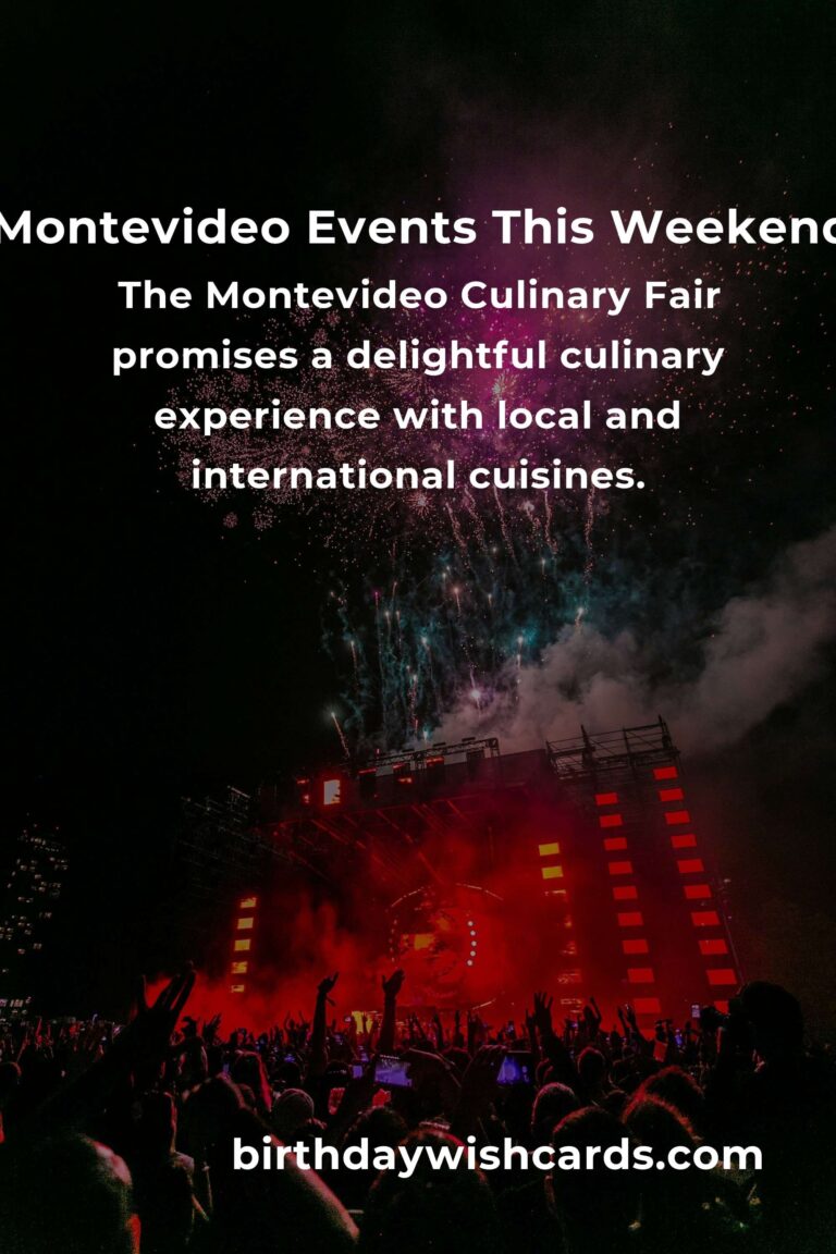 Discover the Top Local Events in Montevideo This Weekend
