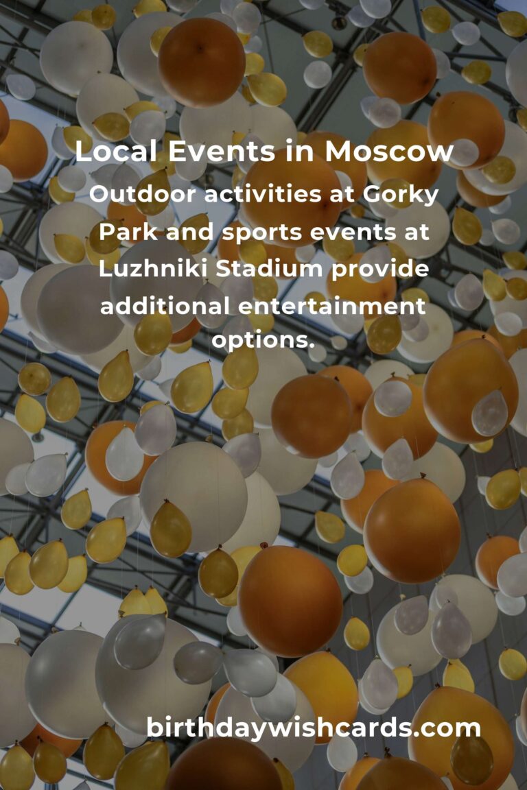 Discover the Top Local Events in Moscow This Weekend