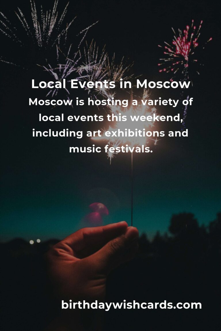 Discover the Top Local Events in Moscow This Weekend