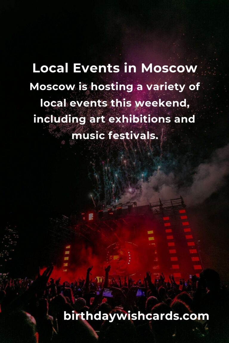Discover the Top Local Events in Moscow This Weekend