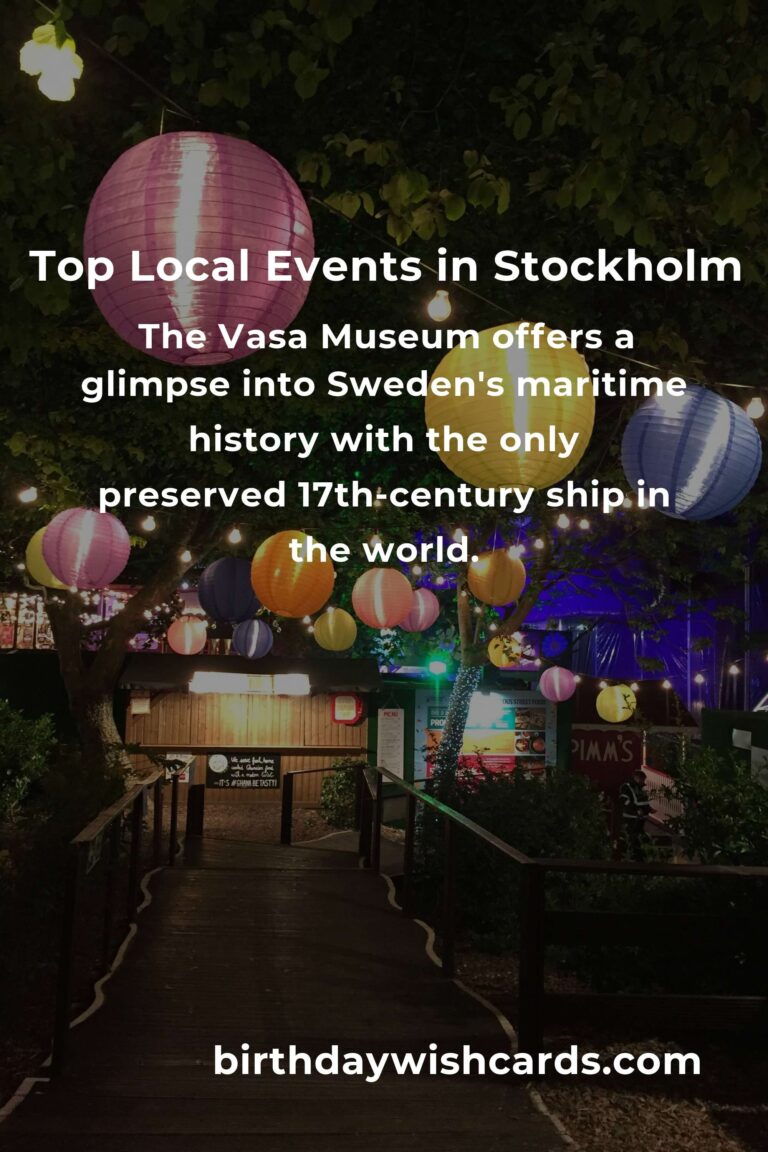 Discover the Top Local Events in Stockholm This Weekend