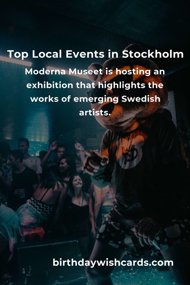 Discover the Top Local Events in Stockholm This Weekend