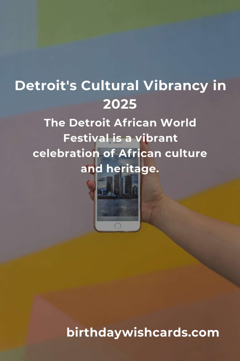 Discover the Unmissable Cultural Events in Detroit 2025: A Journey Through Art, Music, and Community