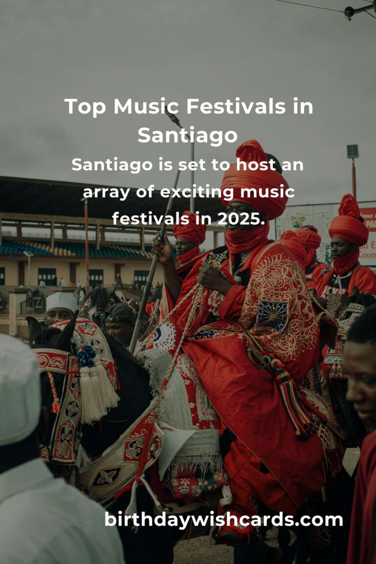 Discover the Vibrant Upcoming Music Festivals in Santiago for 2025