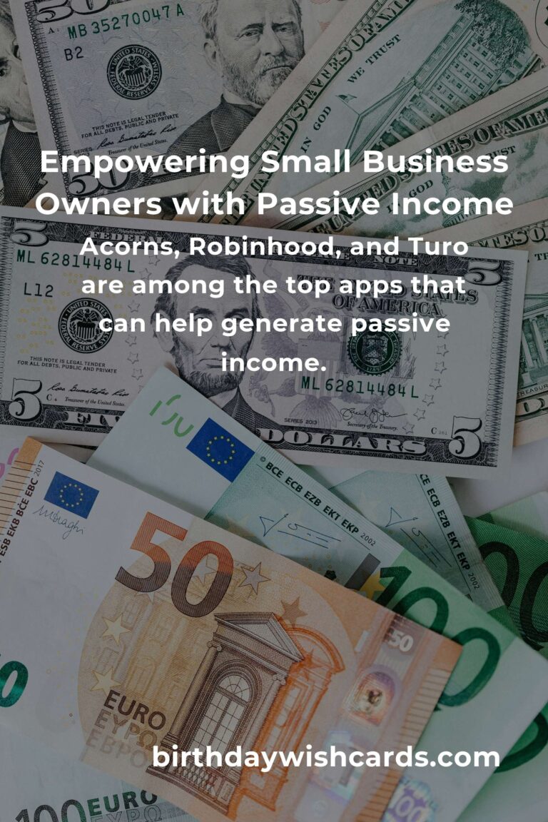 Discovering Freedom: The Best Passive Income Apps for Small Business Owners