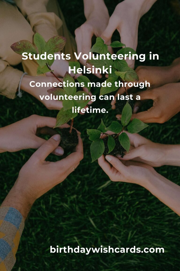 Discovering Heartfelt Volunteer Opportunities for Students in Helsinki