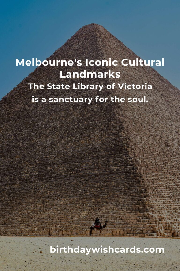 Discovering Melbourne's Cultural Gems: An Emotional Journey Through Its Iconic Sites