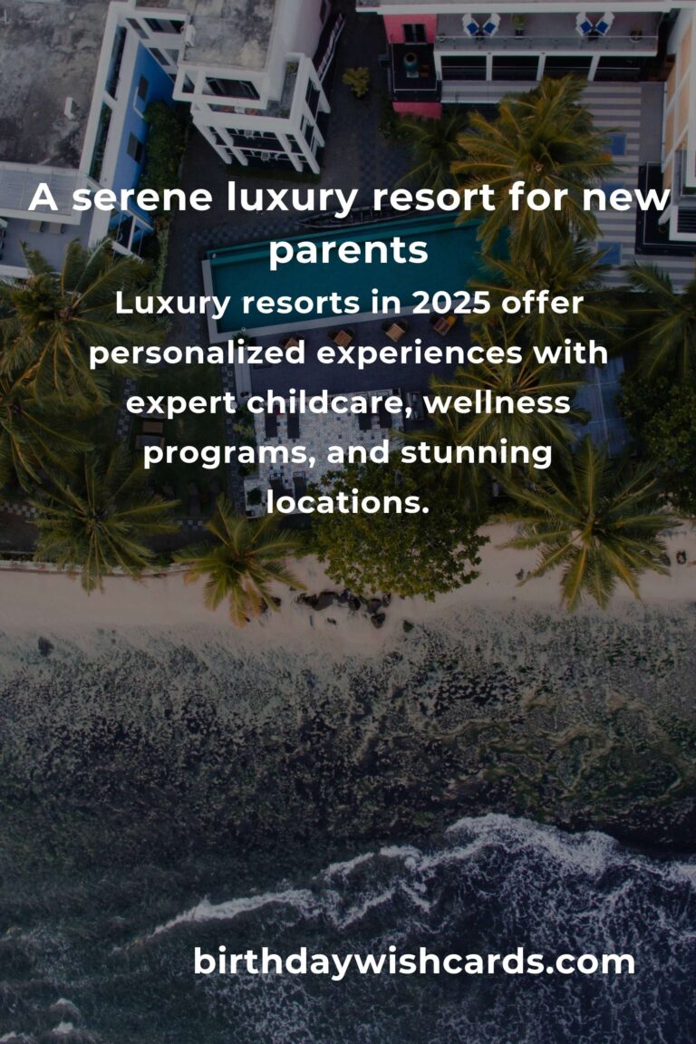 Discovering Tranquility: Luxury Resorts for New Parents in 2025