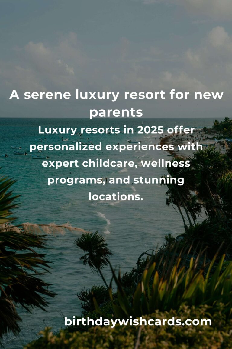 Discovering Tranquility: Luxury Resorts for New Parents in 2025