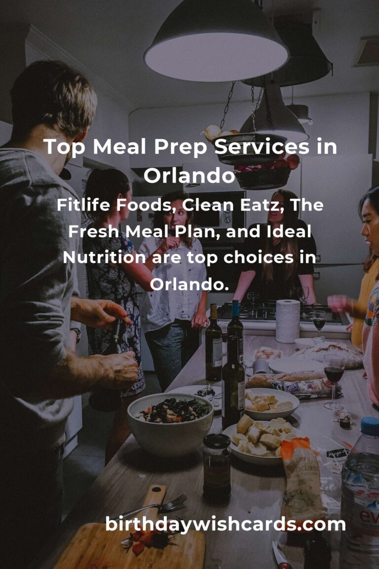 Discovering the Best Meal Prep Options in Orlando for 2025