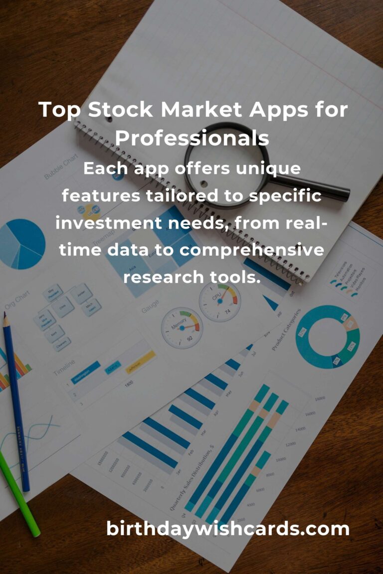Discovering the Best Stock Market Apps for Professionals: A Journey to Informed Investing