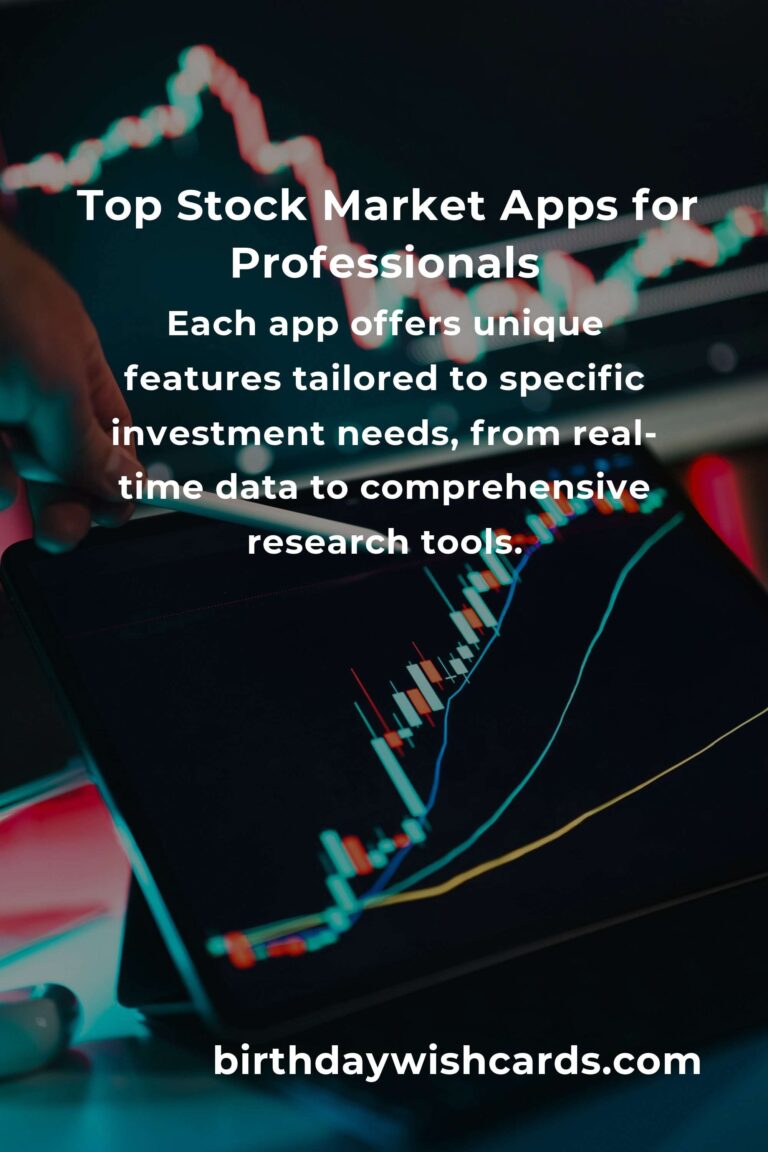 Discovering the Best Stock Market Apps for Professionals: A Journey to Informed Investing