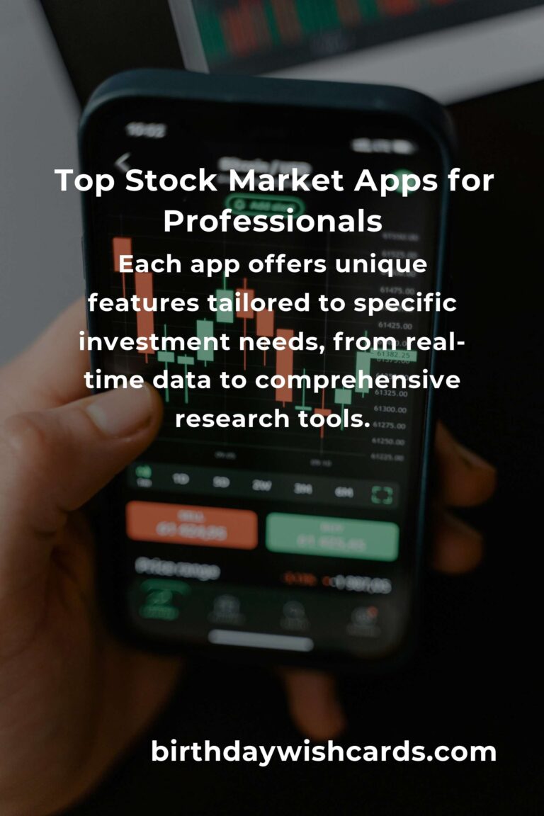 Discovering the Best Stock Market Apps for Professionals: A Journey to Informed Investing