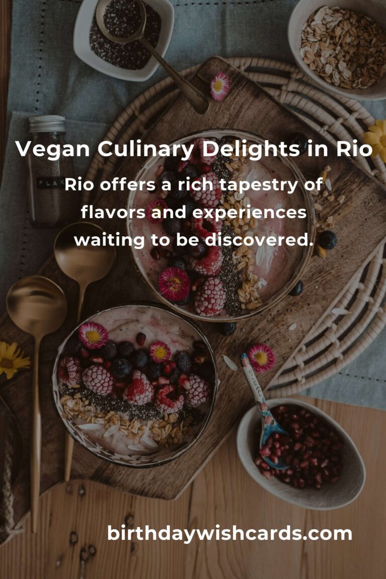 Discovering the Heart of Rio: Best Vegan Meals for 2025 That Nourish the Soul