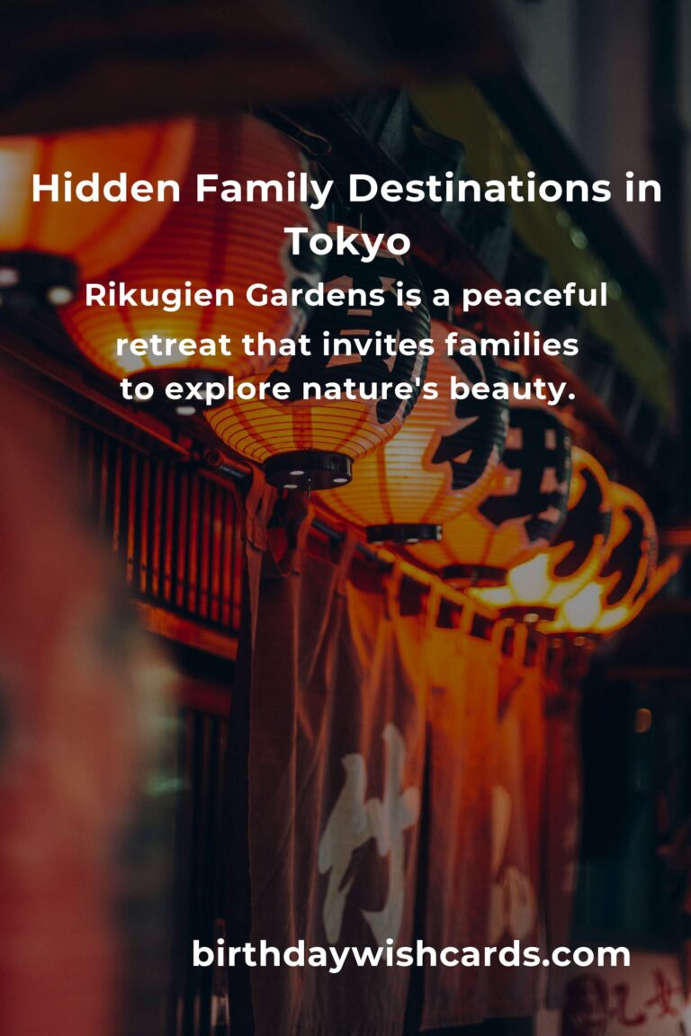 Discovering the Heart of Tokyo: Hidden Family Destinations You Must See