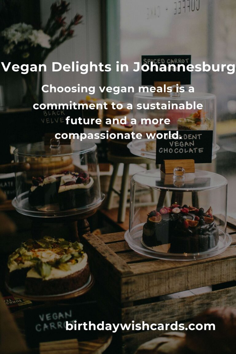 Discovering the Heartfelt Flavors of Vegan Meals in Johannesburg for 2025