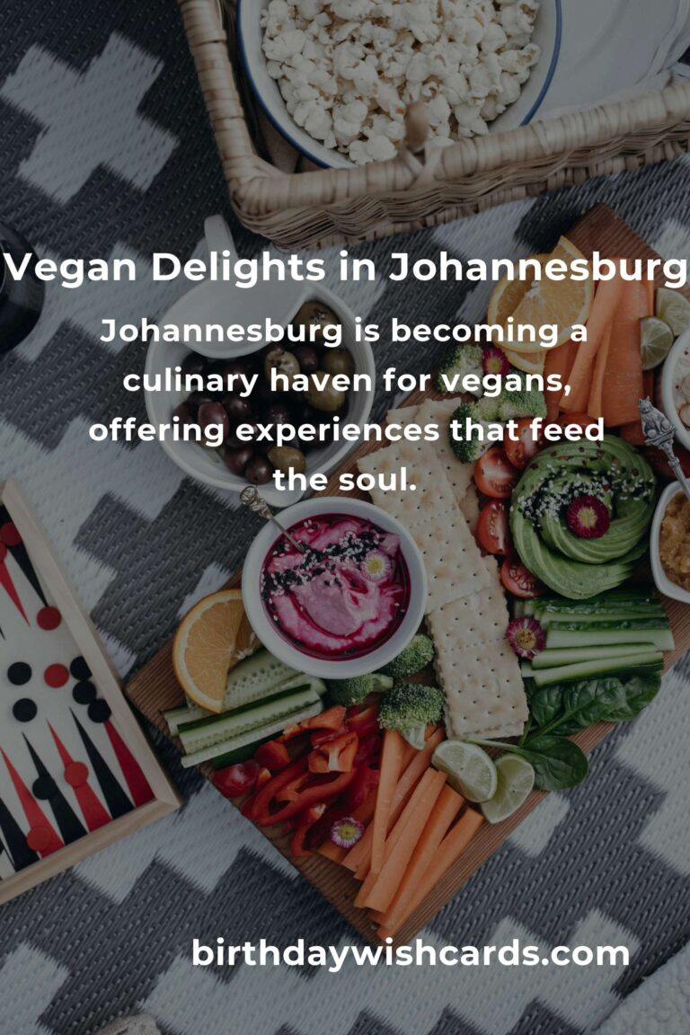 Discovering the Heartfelt Flavors of Vegan Meals in Johannesburg for 2025