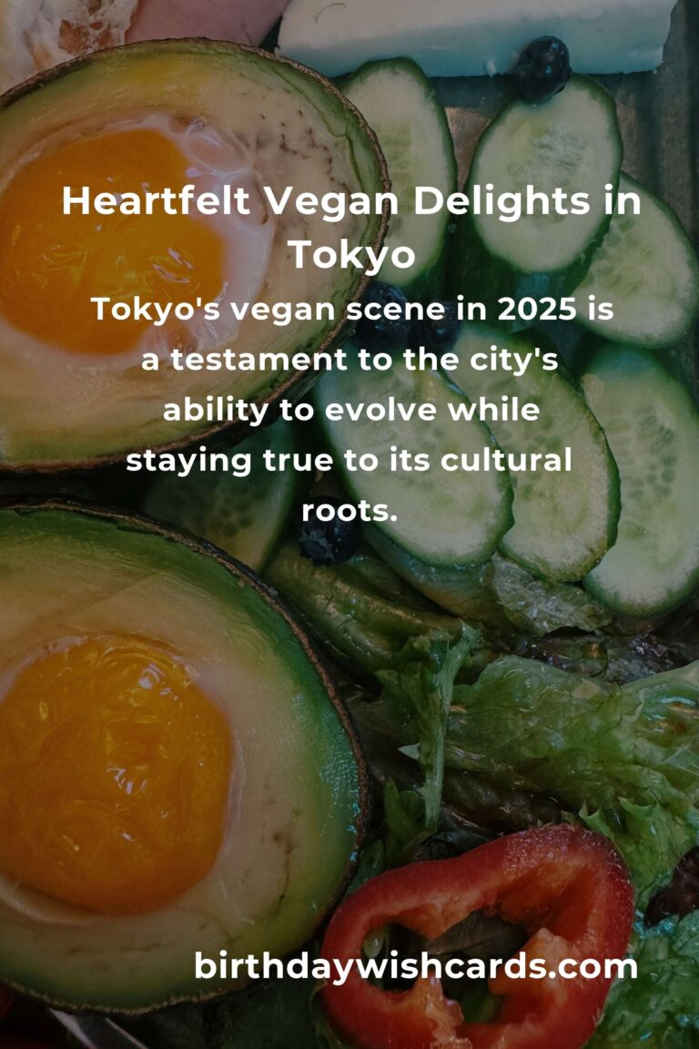 Discovering the Heartfelt Vegan Meals of Tokyo in 2025