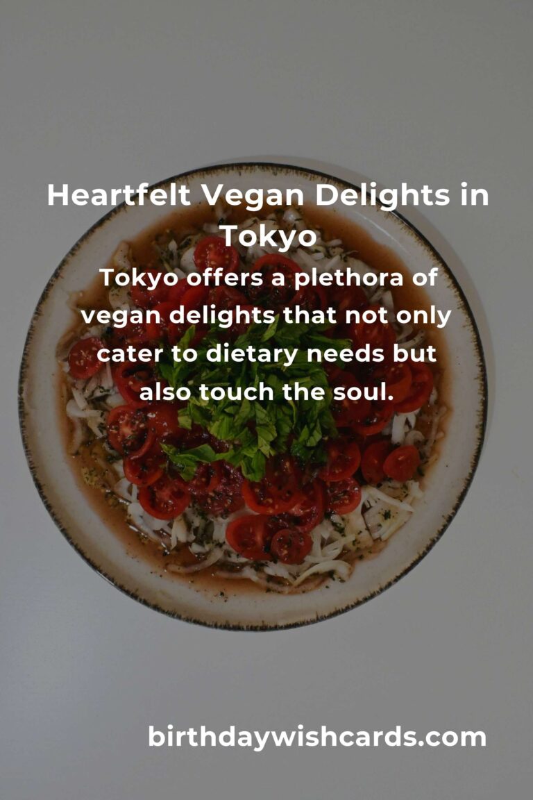Discovering the Heartfelt Vegan Meals of Tokyo in 2025