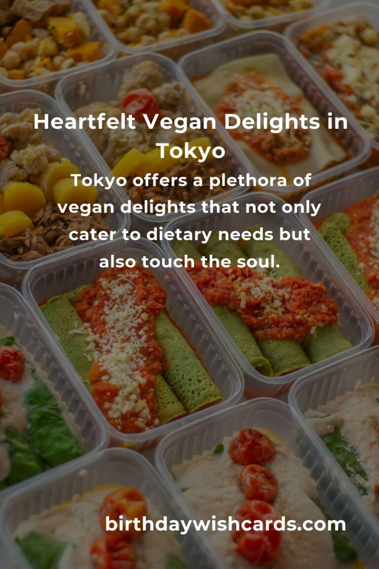Discovering the Heartfelt Vegan Meals of Tokyo in 2025