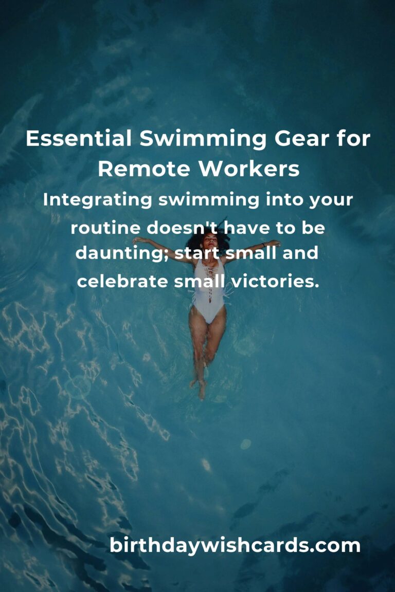 Dive Deep into Wellness: The Ultimate Swimming Equipment Guide for Remote Workers