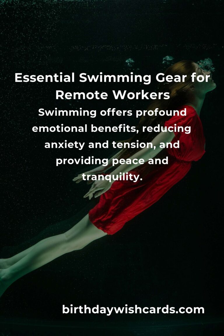 Dive Deep into Wellness: The Ultimate Swimming Equipment Guide for Remote Workers