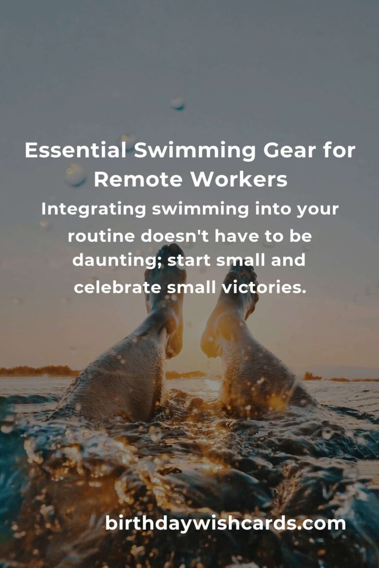 Dive Deep into Wellness: The Ultimate Swimming Equipment Guide for Remote Workers