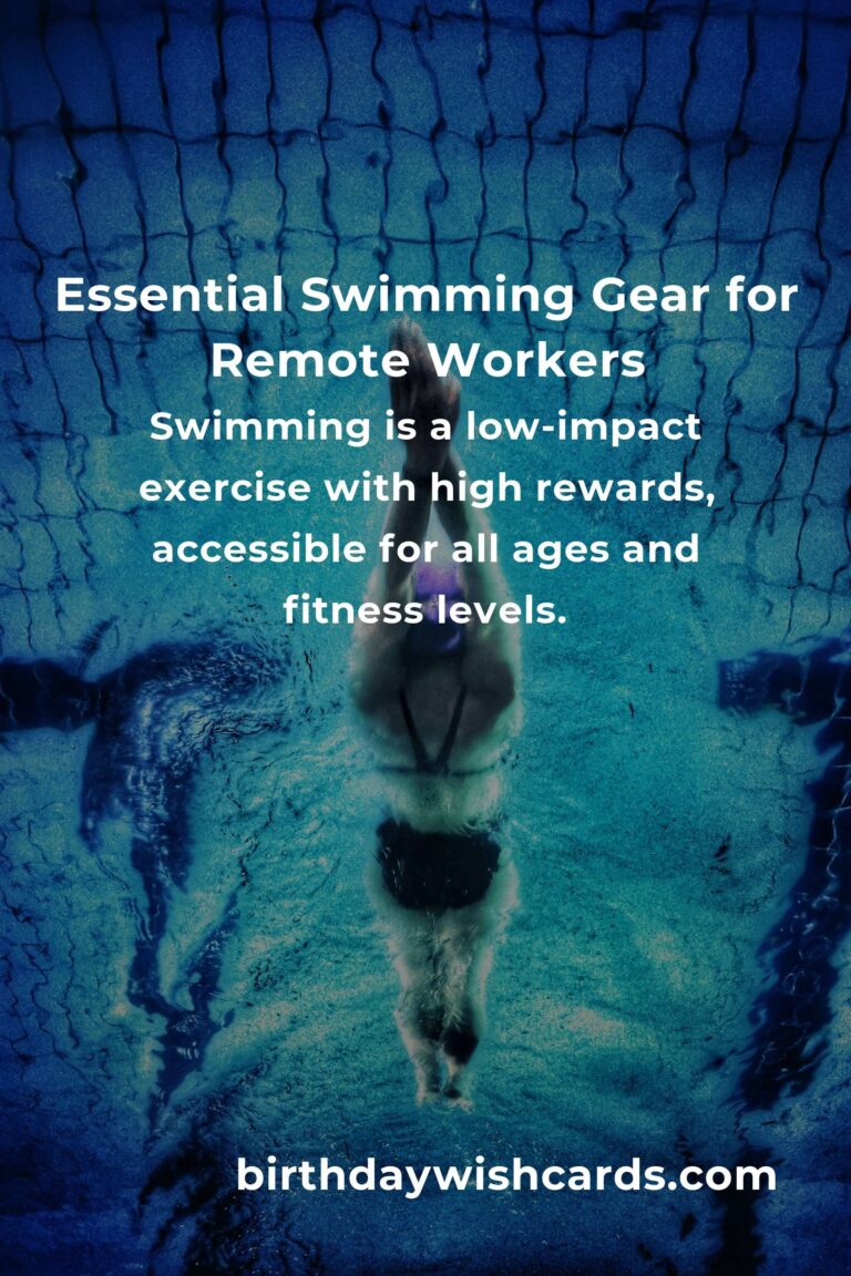 Dive Deep into Wellness: The Ultimate Swimming Equipment Guide for Remote Workers