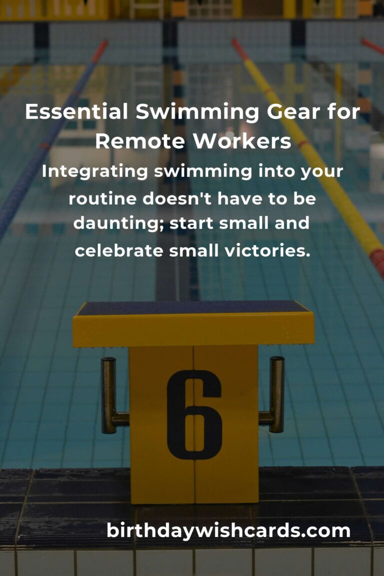 Dive Deep into Wellness: The Ultimate Swimming Equipment Guide for Remote Workers