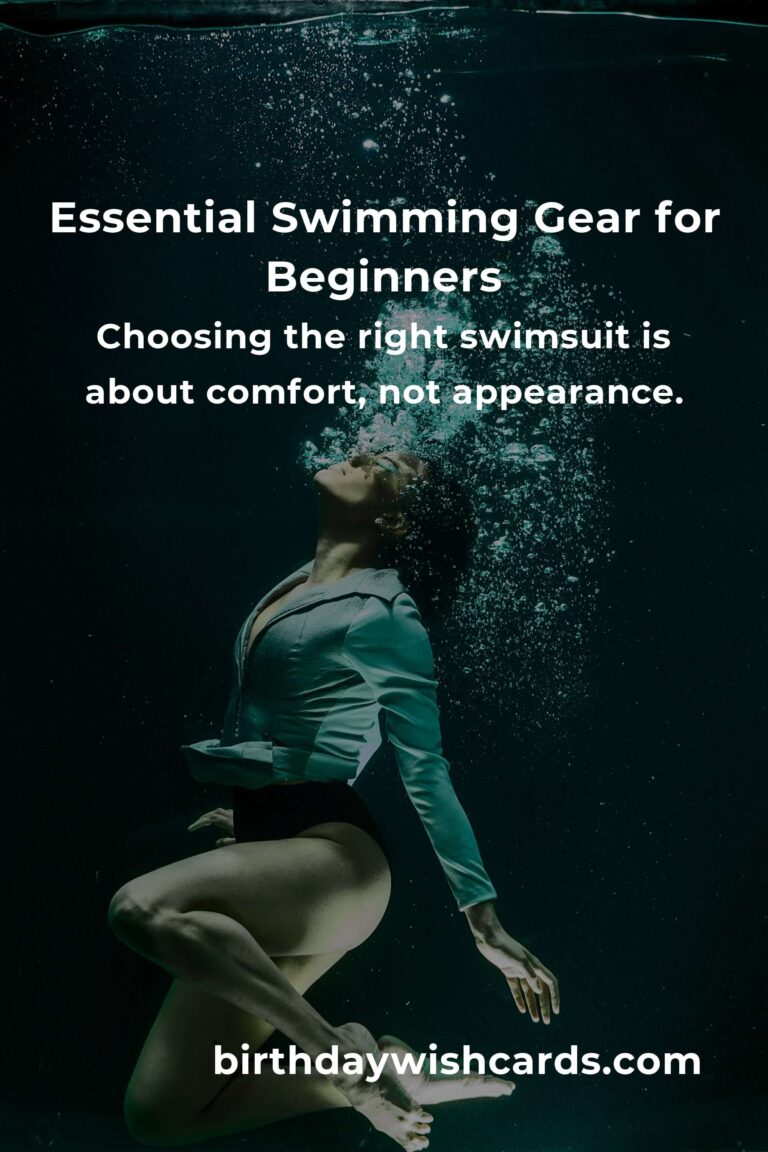 Dive In: The Heartfelt Guide to Essential Swimming Equipment for Beginners