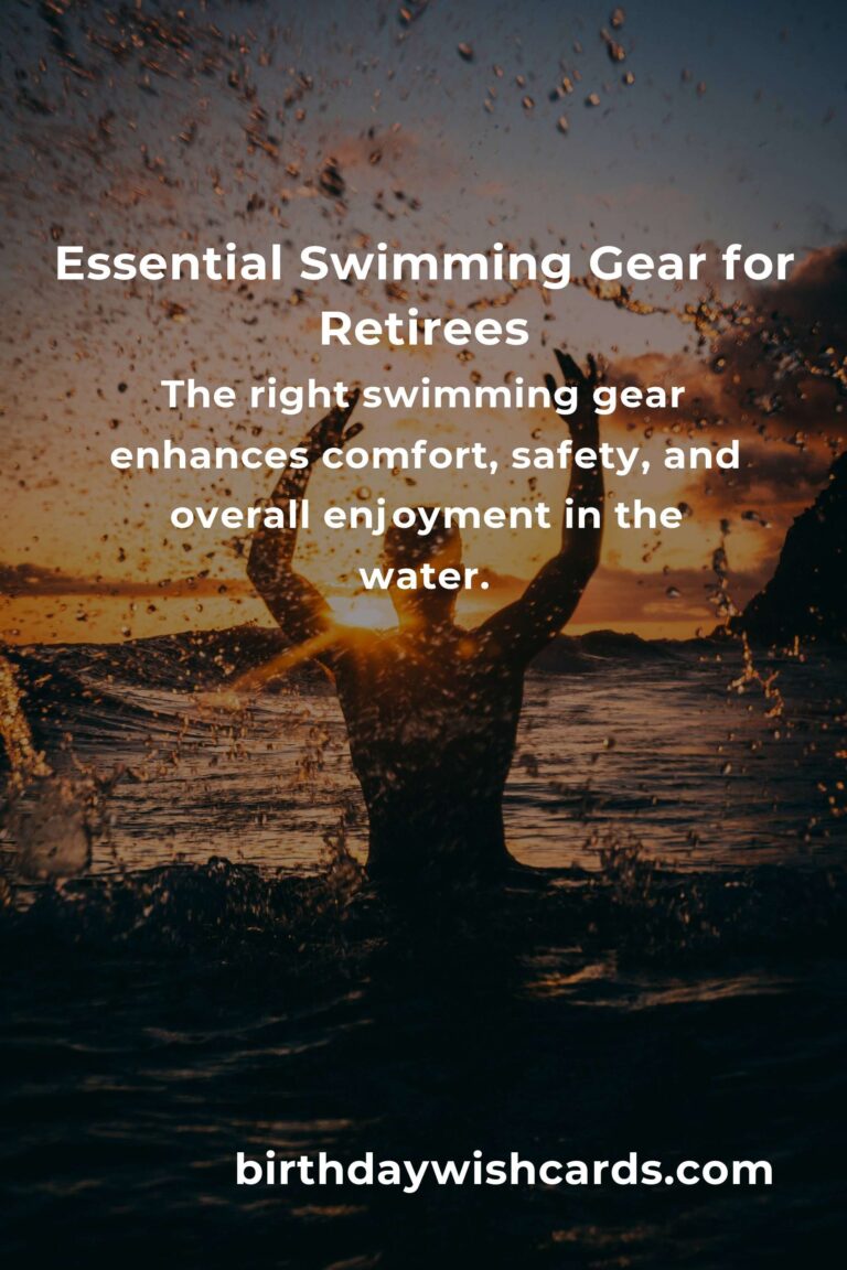 Dive into Comfort: A Heartfelt Swimming Equipment Guide for Retirees