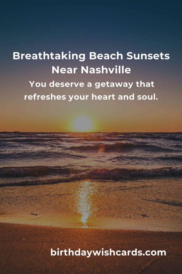 Dreamy Escapes: Top 22 Beach Vacations Near Nashville for Unforgettable Getaways