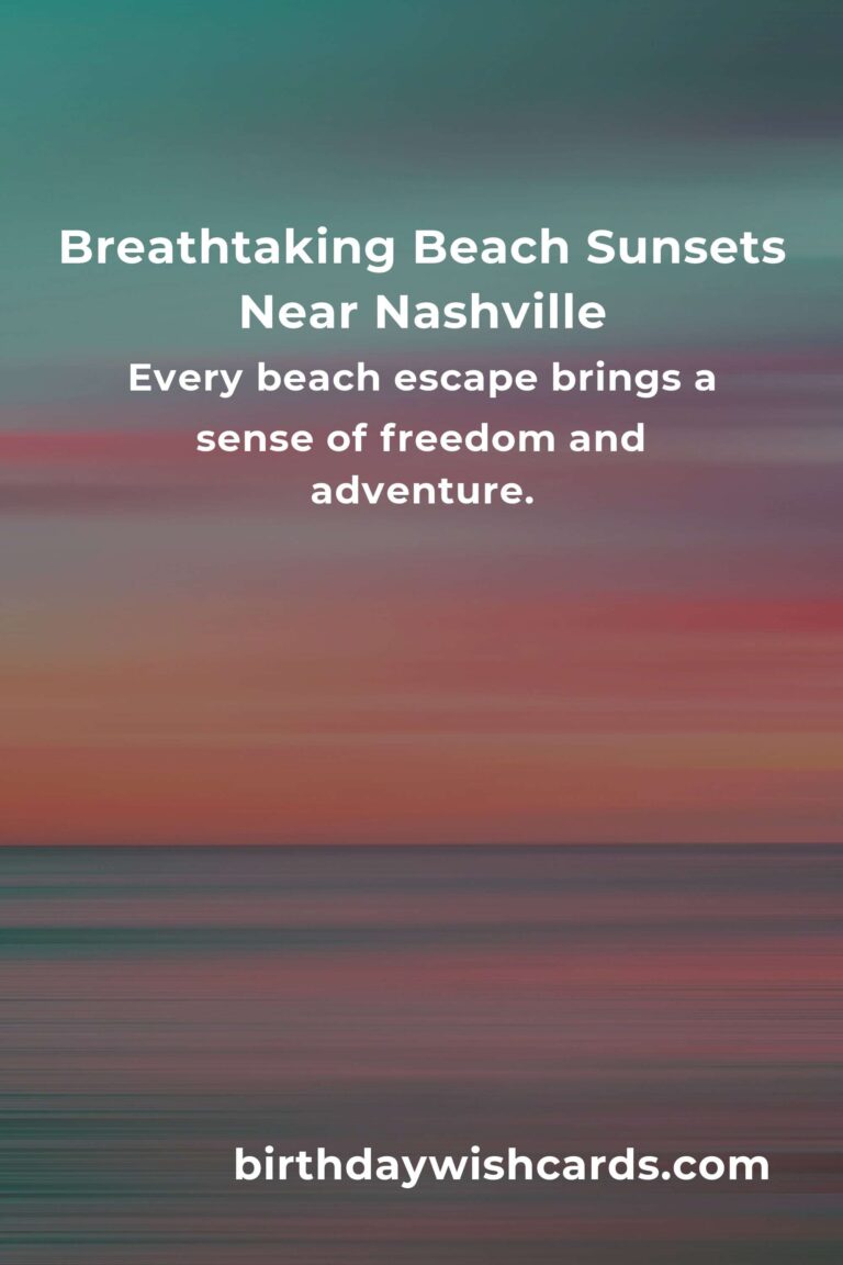 Dreamy Escapes: Top 22 Beach Vacations Near Nashville for Unforgettable Getaways