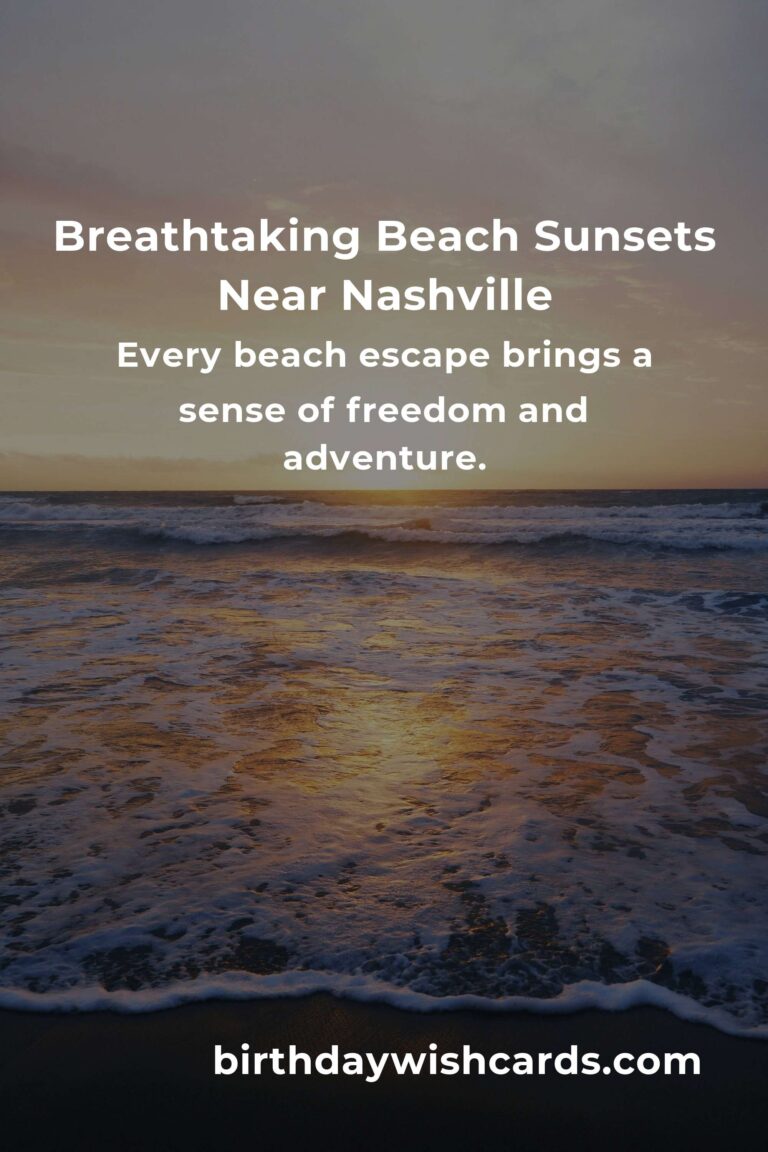 Dreamy Escapes: Top 22 Beach Vacations Near Nashville for Unforgettable Getaways