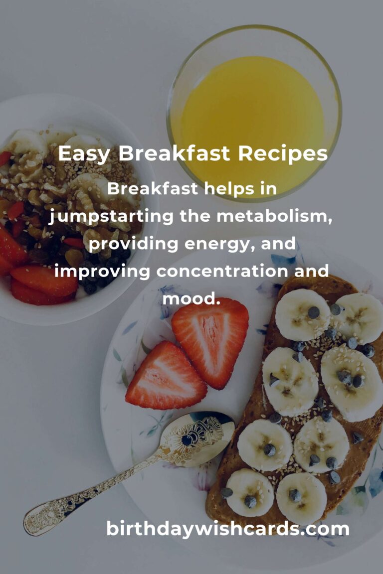 Easy Breakfast Recipes for Busy Retirees